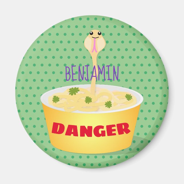 Tecknad av  för slemnodlarm i humor magnet (Framsidan)