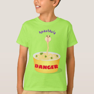 Tecknad av för slemnodlarm i humor t shirt