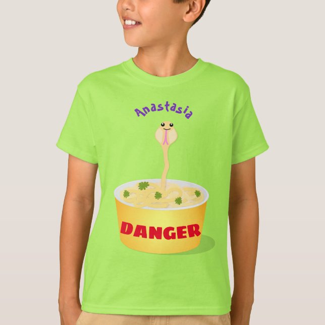 Tecknad av  för slemnodlarm i humor t shirt (Framsida)