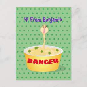 Tecknad av  för slemnodlarm i humor vykort