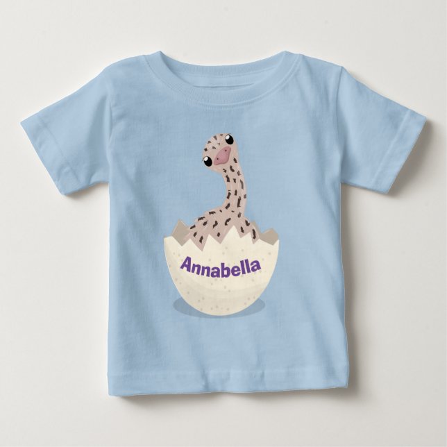 Tecknad av  för utkläckning av strutsar i baby t shirt (Framsida)