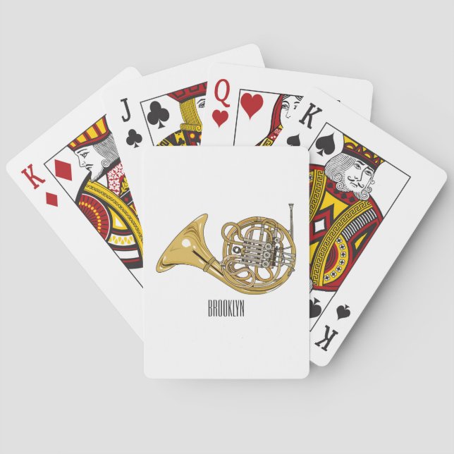 tecknad av franskens horn casinokort (Baksidan)