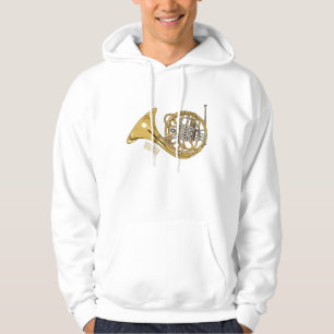 tecknad av franskens horn hoodie