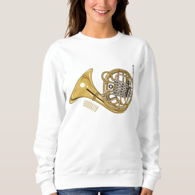 tecknad av franskens horn t shirt (Framsida)