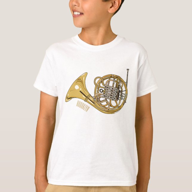 tecknad av franskens horn t shirt (Framsida)