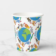 Tecknad av fred och Kärlek i världen