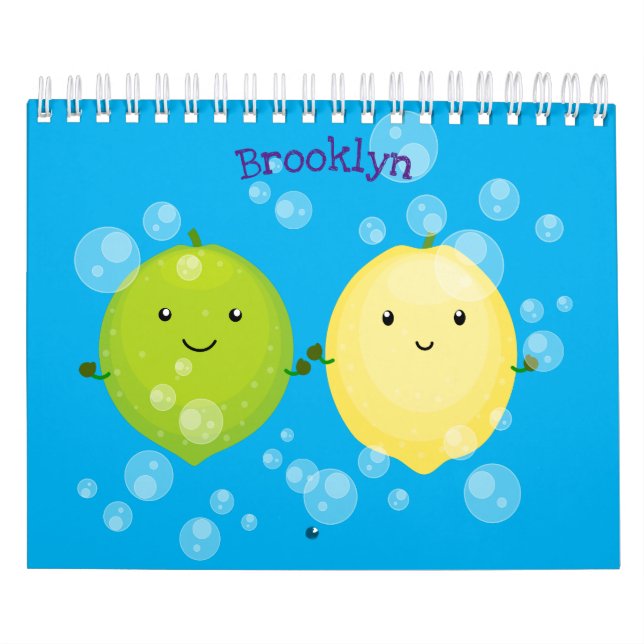 Tecknad av frukt, grönsaker och växter kalender (Omslag)