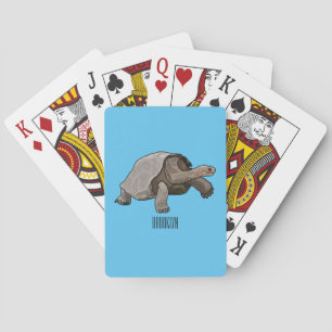 Tecknad av Galapagos sköldpadda Casinokort