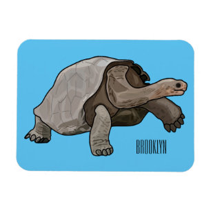 Tecknad av Galapagos sköldpadda Magnet