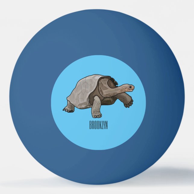 Tecknad av Galapagos sköldpadda Pingisboll (Framsidan)