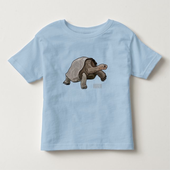 Tecknad av Galapagos sköldpadda T Shirt (Framsida)
