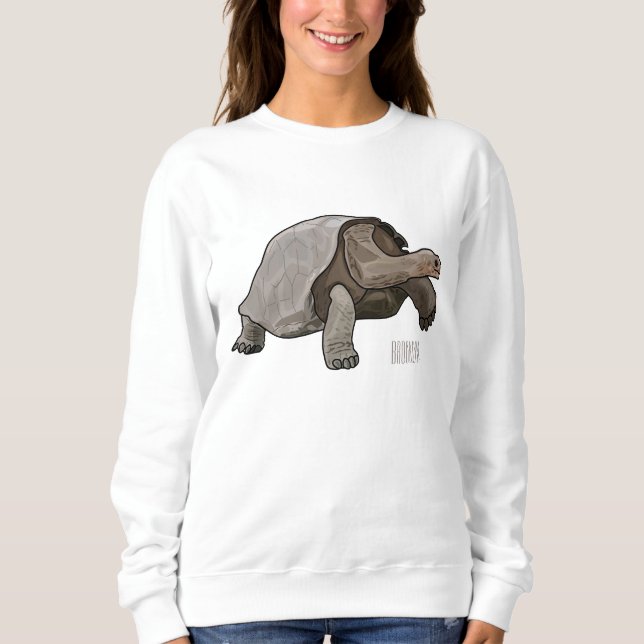 Tecknad av Galapagos sköldpadda T Shirt (Framsida)
