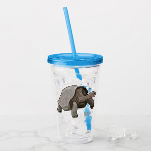 Tecknad av Galapagos sköldpadda Take Away Mugg