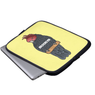 Tecknad av Gang gang cockatoo-fågel Laptop Fodral