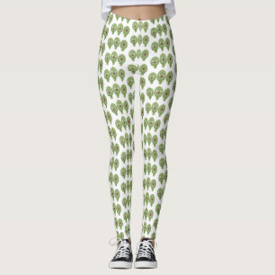 Tecknad av giftiga sötkronärtskockor leggings