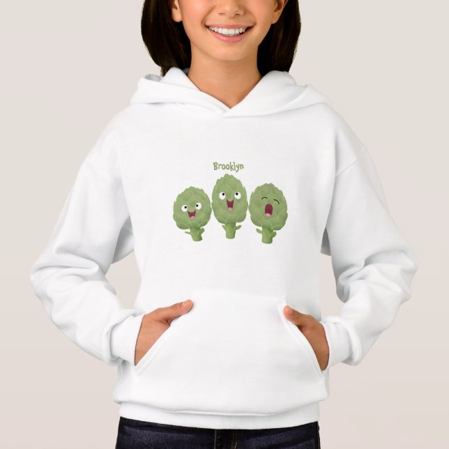 Tecknad av giftiga sötkronärtskockor t shirt (Framsida)