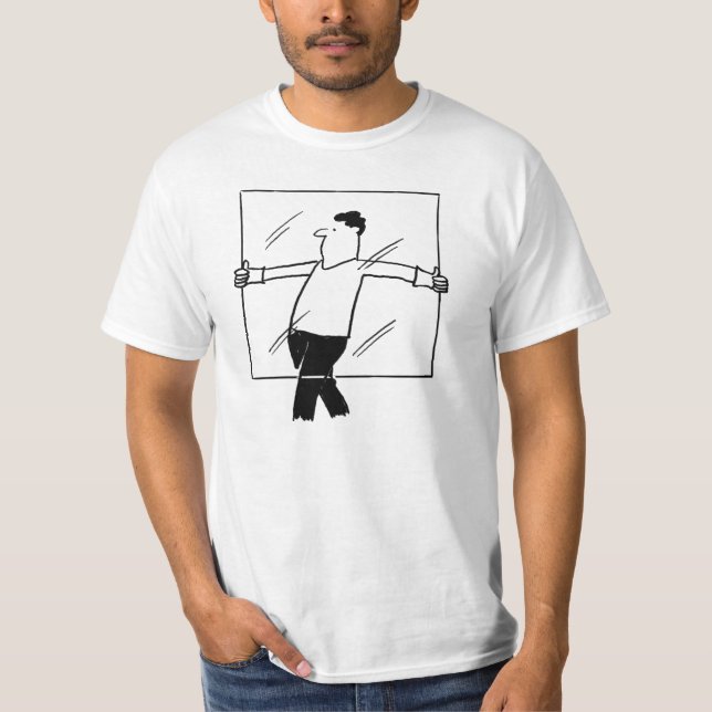 Tecknad av glas och glas t shirt (Framsida)