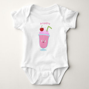 Tecknad av gräddfil för jordgubbsbär t shirt