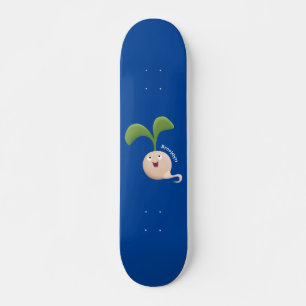 Tecknad av groddar för utsäde av Cute lycklig Mini Skateboard Bräda 18,5 Cm