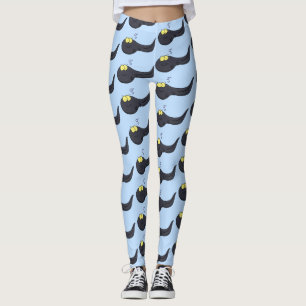 Tecknad av grodyngel för matta med roligt leggings