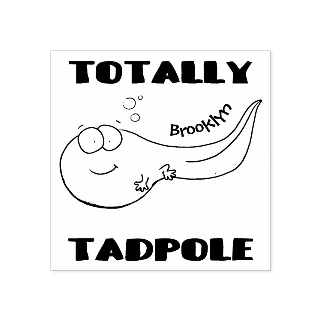 Tecknad av grodyngel för matta med roligt stämpel (Tryck)