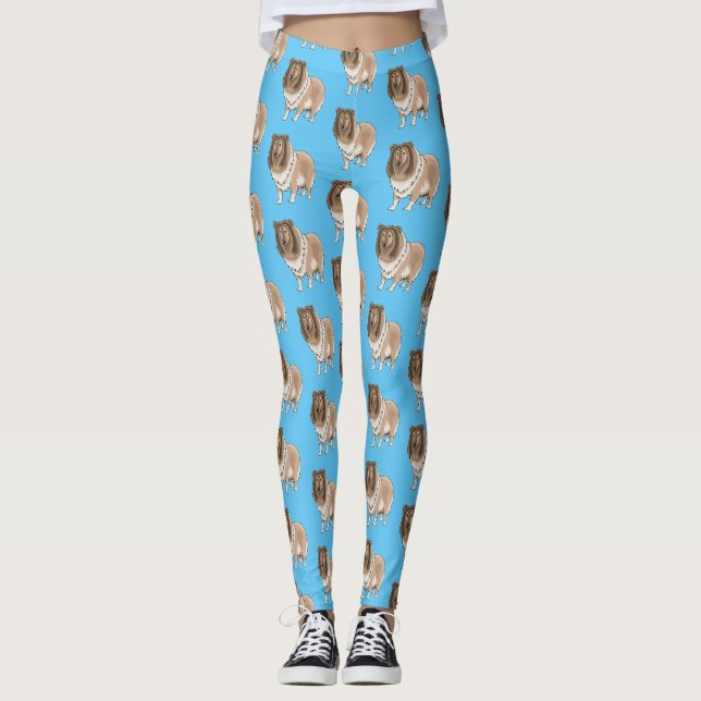 Tecknad av grov kollision leggings (Framsida)