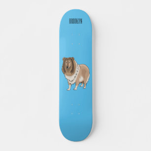 Tecknad av grov kollision mini skateboard bräda 18,5 cm