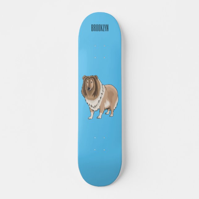 Tecknad av grov kollision mini skateboard bräda 18,5 cm (Framsida)