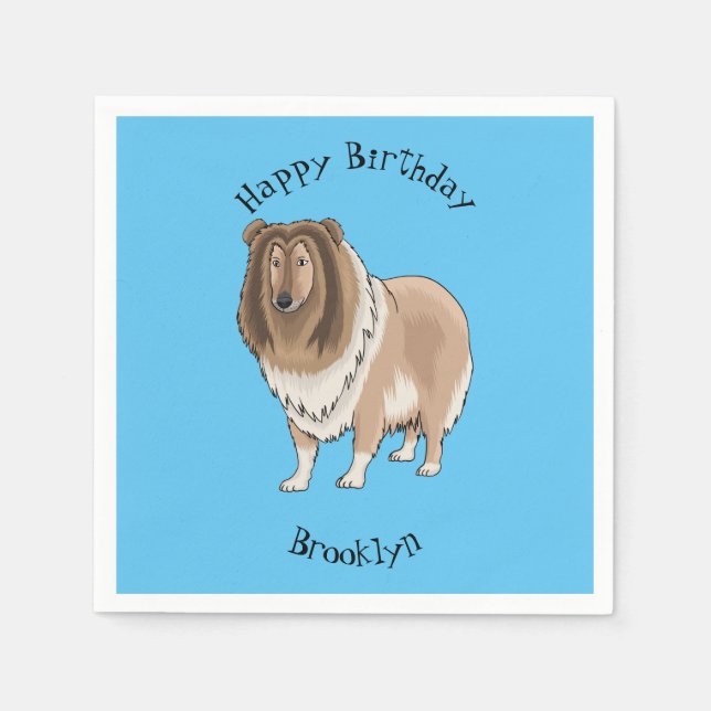 Tecknad av grov kollision pappersservett (Framsidan)