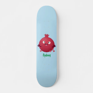 Tecknad av grumlig frukt i lycklig mini skateboard bräda 18,5 cm