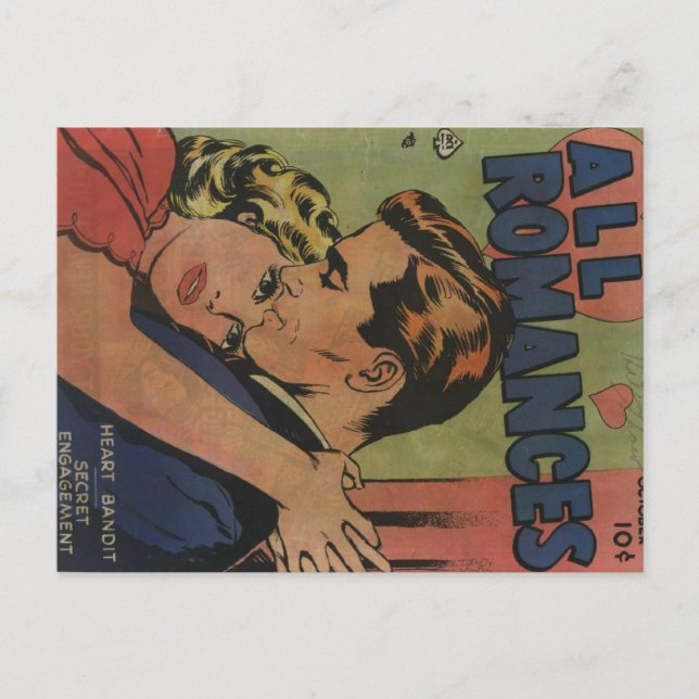 Tecknad av gyllene ålder - hela Romantik Vykort (Framsida)