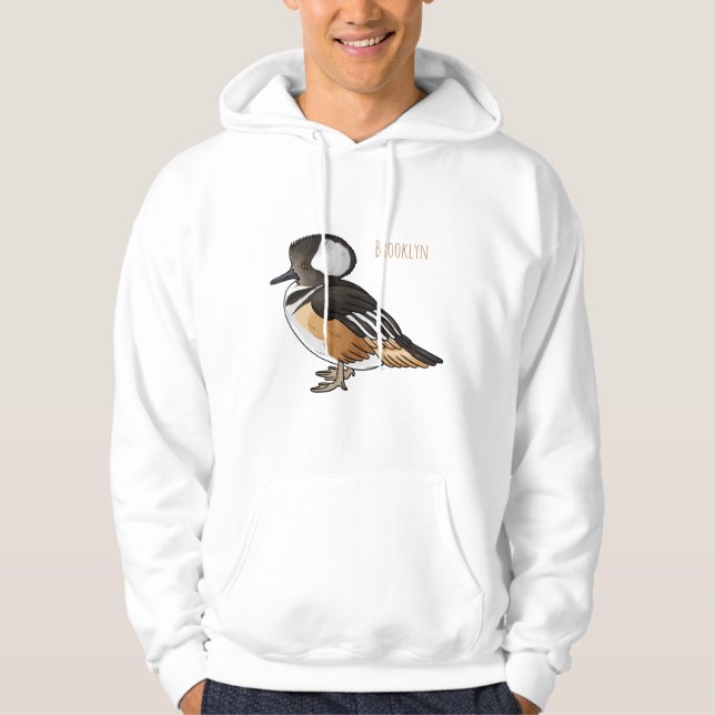Tecknad av häckad häcksaft hoodie (Framsida)