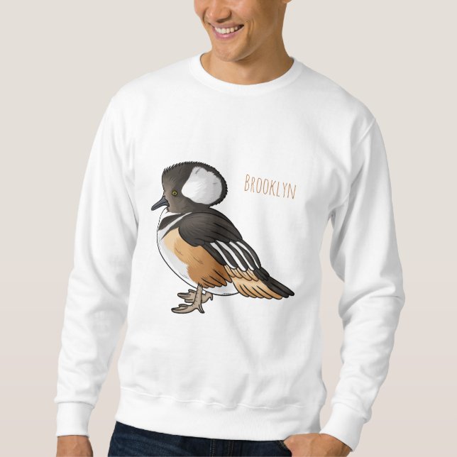 Tecknad av häckad häcksaft lång ärmad tröja (Framsida)
