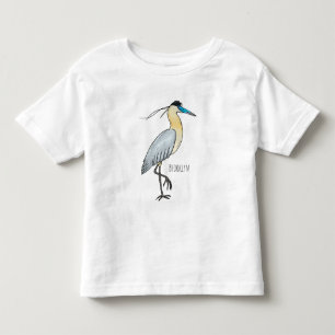 Tecknad av hägnfåglar med tak t shirt
