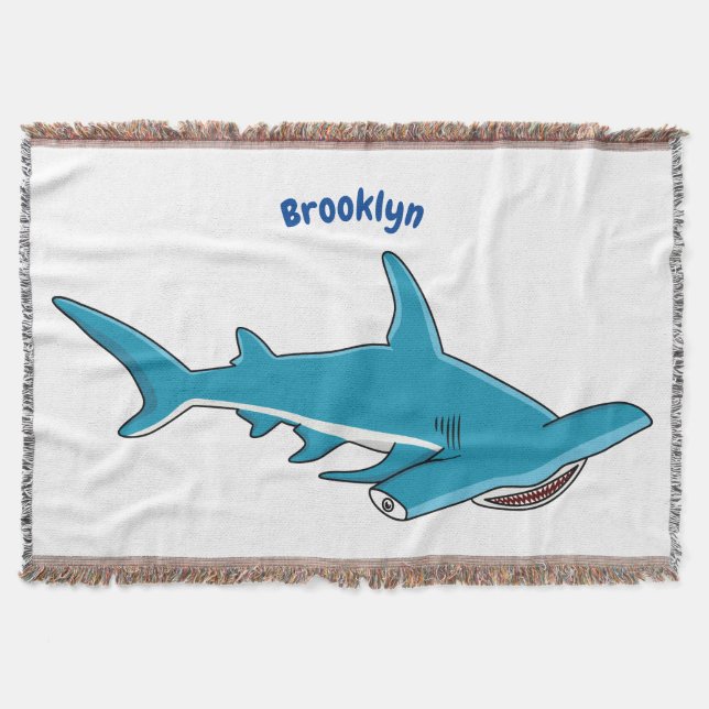 Tecknad av hammerhead shark filt (Framsidan)