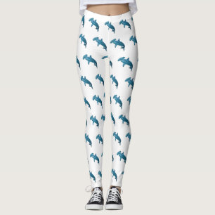 Tecknad av hammerhead shark leggings
