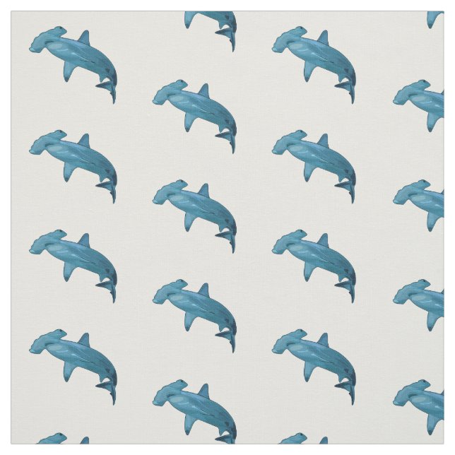 Tecknad av hammerhead shark tyg (Provkarta)