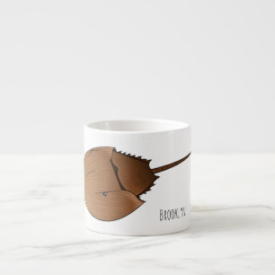 Tecknad av hästkrabba espressomugg