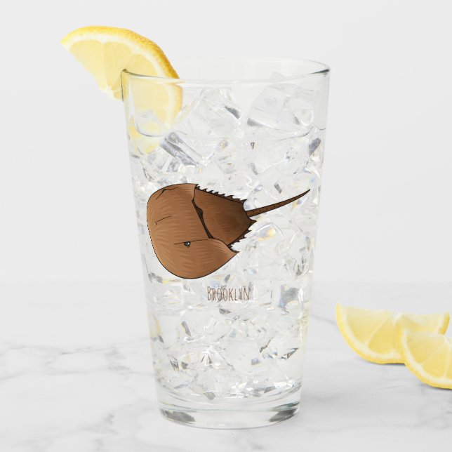 Tecknad av hästkrabba glaskopp (Framsida Ice)