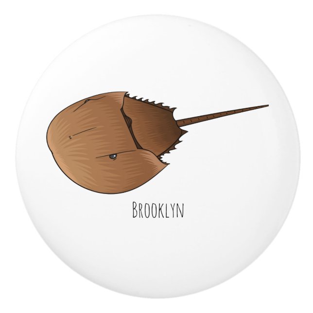 Tecknad av hästkrabba knopp (Framsidan)