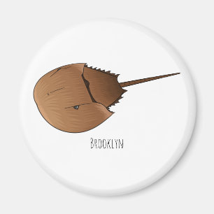 Tecknad av hästkrabba magnet