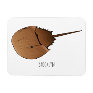 Tecknad av hästkrabba magnet