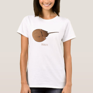 Tecknad av hästkrabba t shirt
