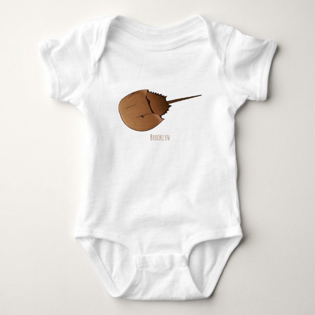 Tecknad av hästkrabba t shirt (Framsida)