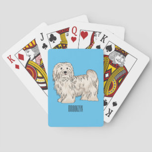 Tecknad av Havanese hund Casinokort