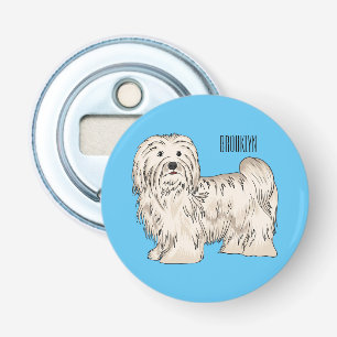 Tecknad av Havanese hund Flasköppnare