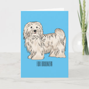 Tecknad av Havanese hund Kort