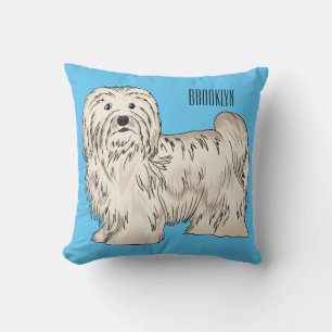 Tecknad av Havanese hund Kudde