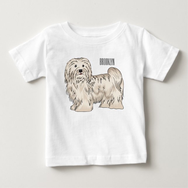 Tecknad av Havanese hund T Shirt (Framsida)