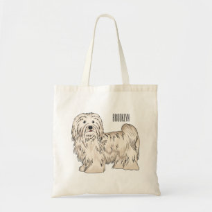 Tecknad av Havanese hund Tygkasse